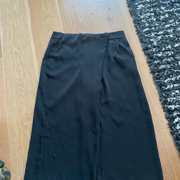 Zara black wide legged crop pants - Picture 6 of 7